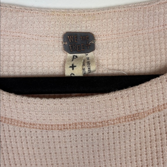 Free People Blossom Printed Balloon-Sleeve Thermal Sweater/ Size small - Picture 3 of 11